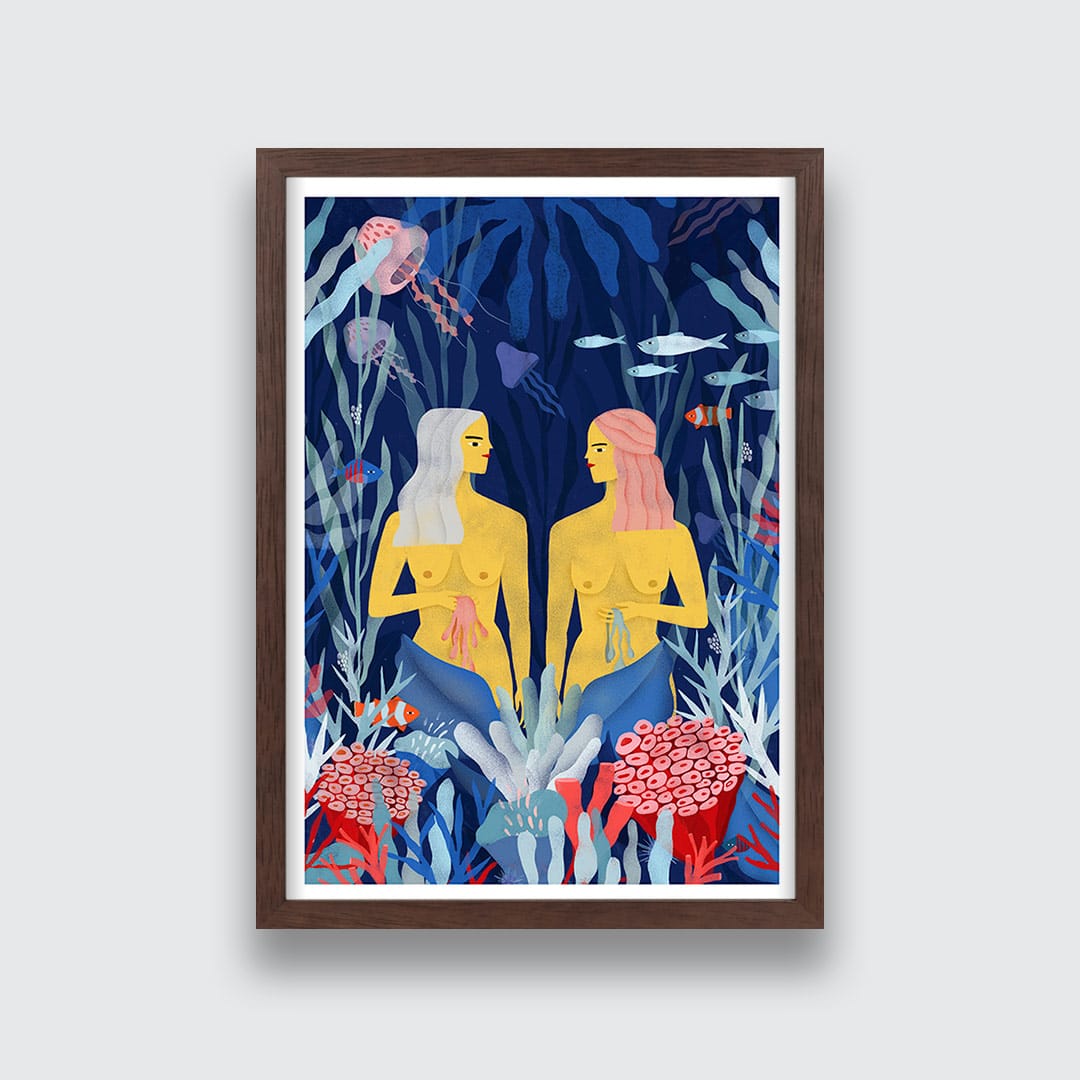 Sirena Art Print by Agustina Shuan