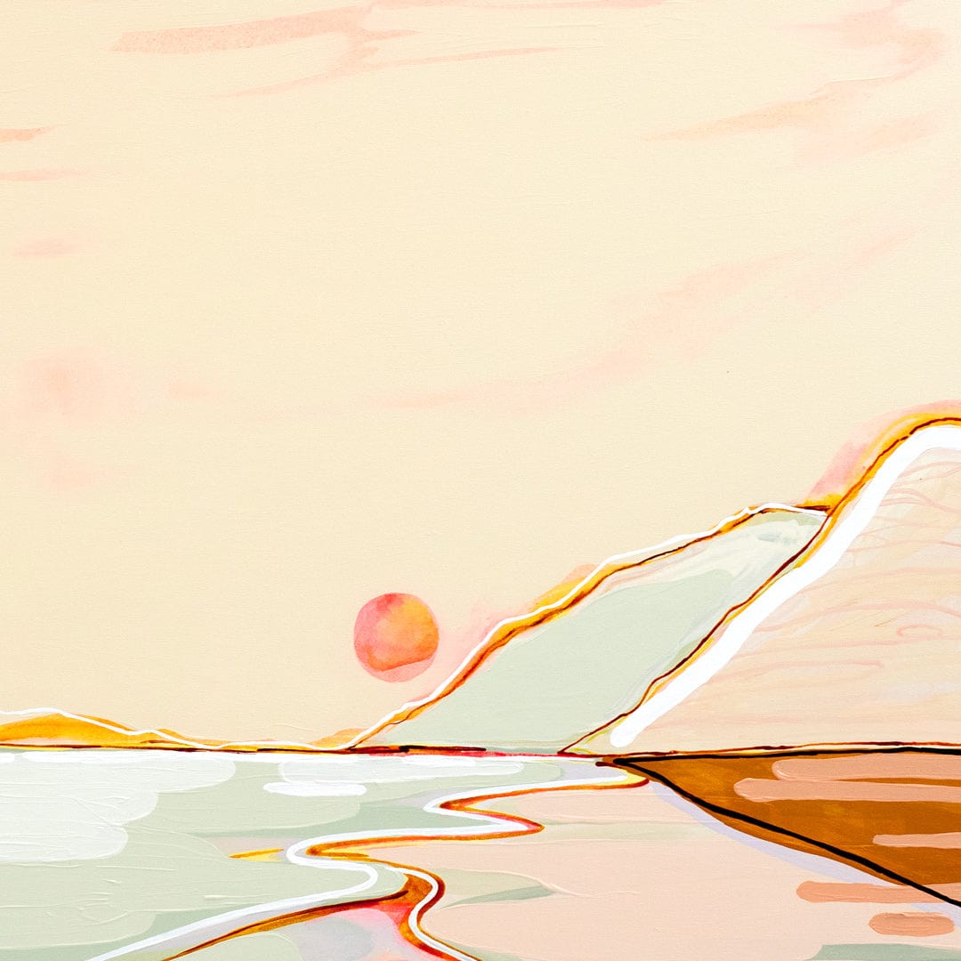 Soft Fire Original Painting by Jen Sievers