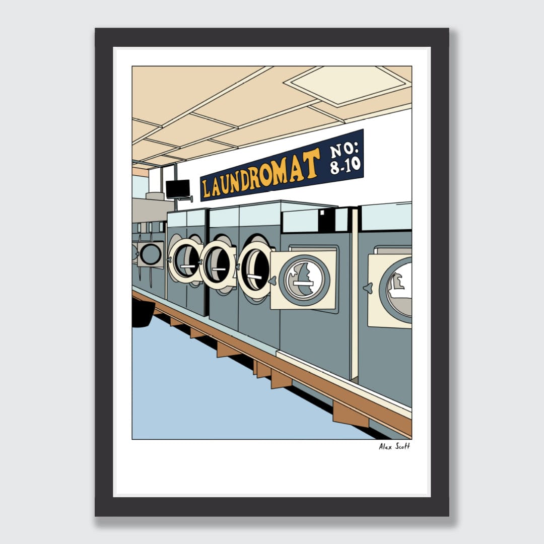 Spin Cycle Laundromat Avondale Art Print by Alex Scott