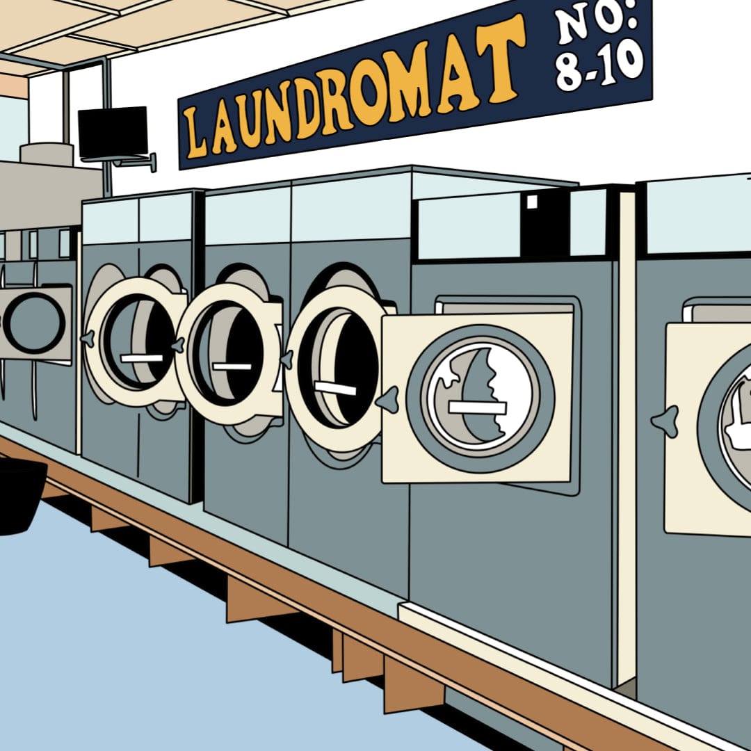 Spin Cycle Laundromat Avondale Art Print by Alex Scott