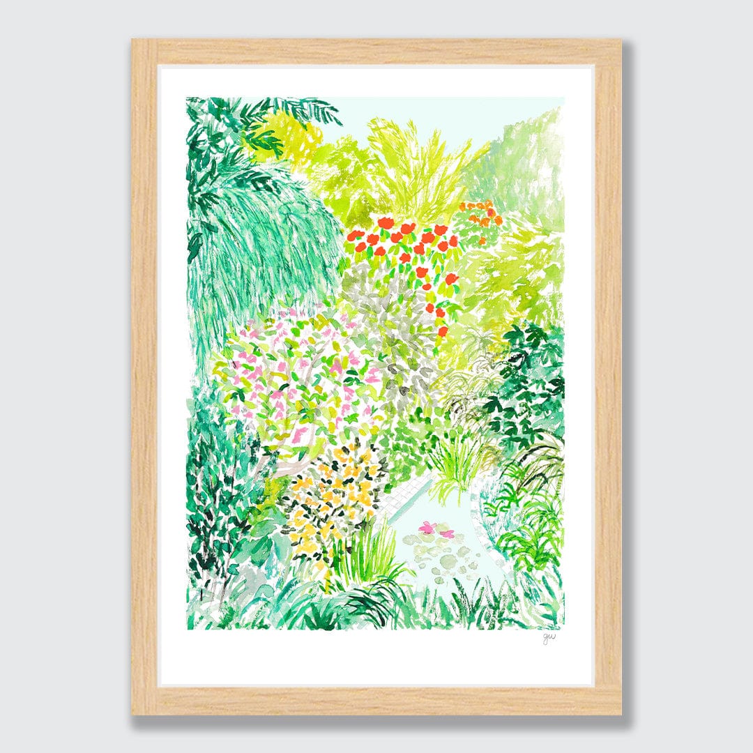 Spring Garden Nelson Art Print by Grace Wilkinson