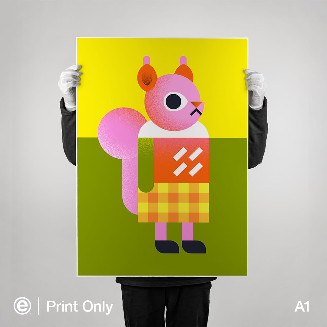 Squirrel Art Print by Beth Xia