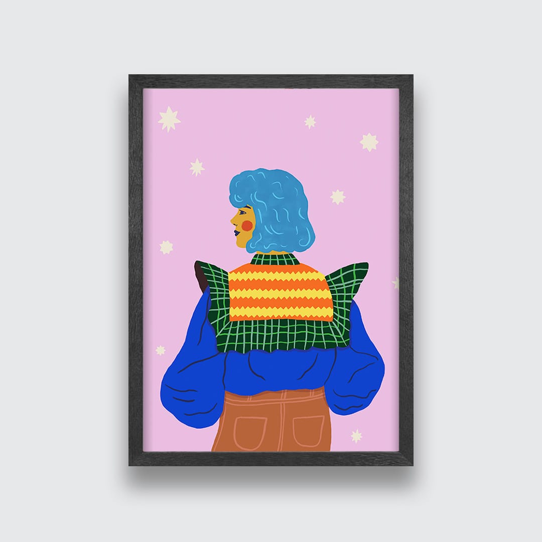 Star Gazer Art Print by Crissie Rodda