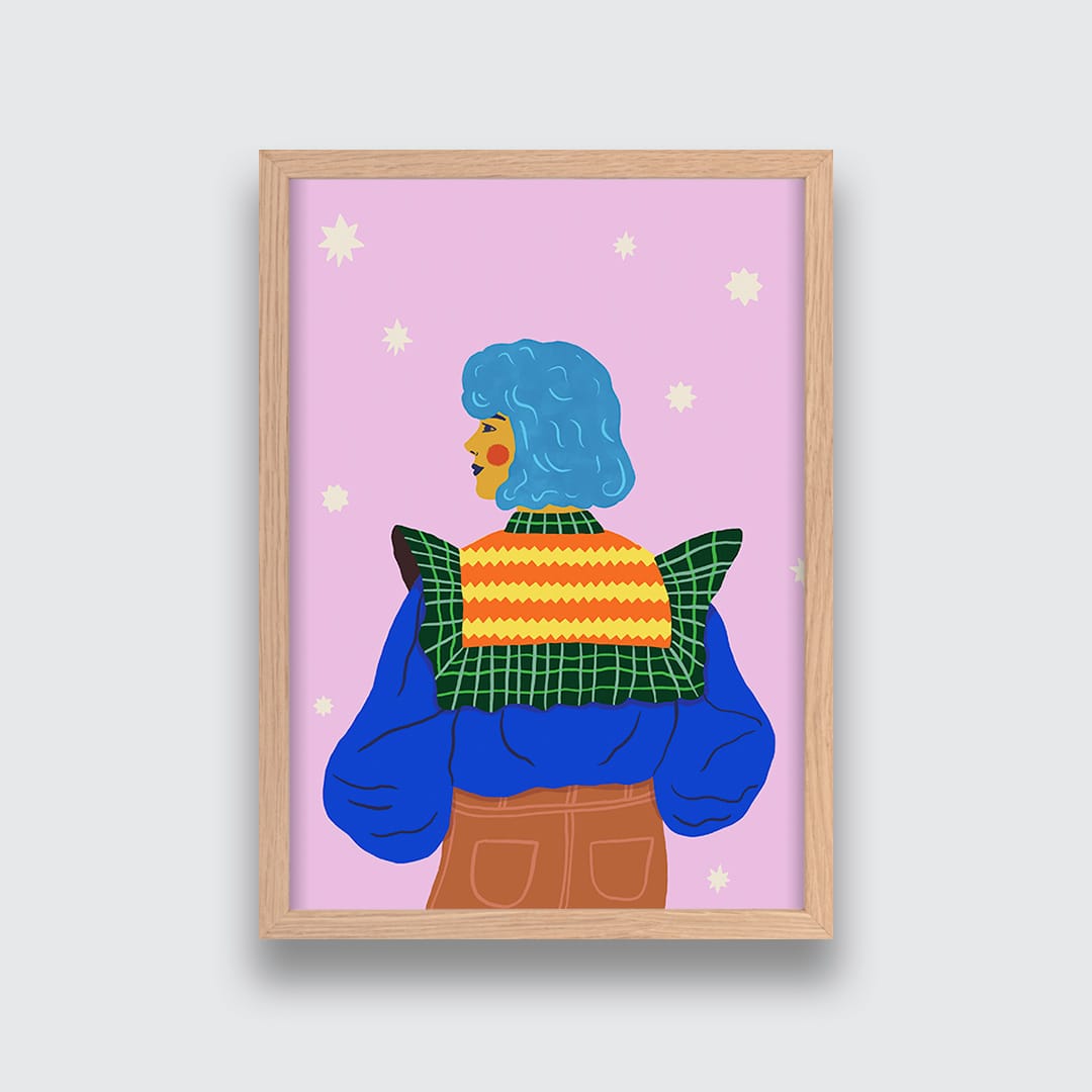 Star Gazer Art Print by Crissie Rodda