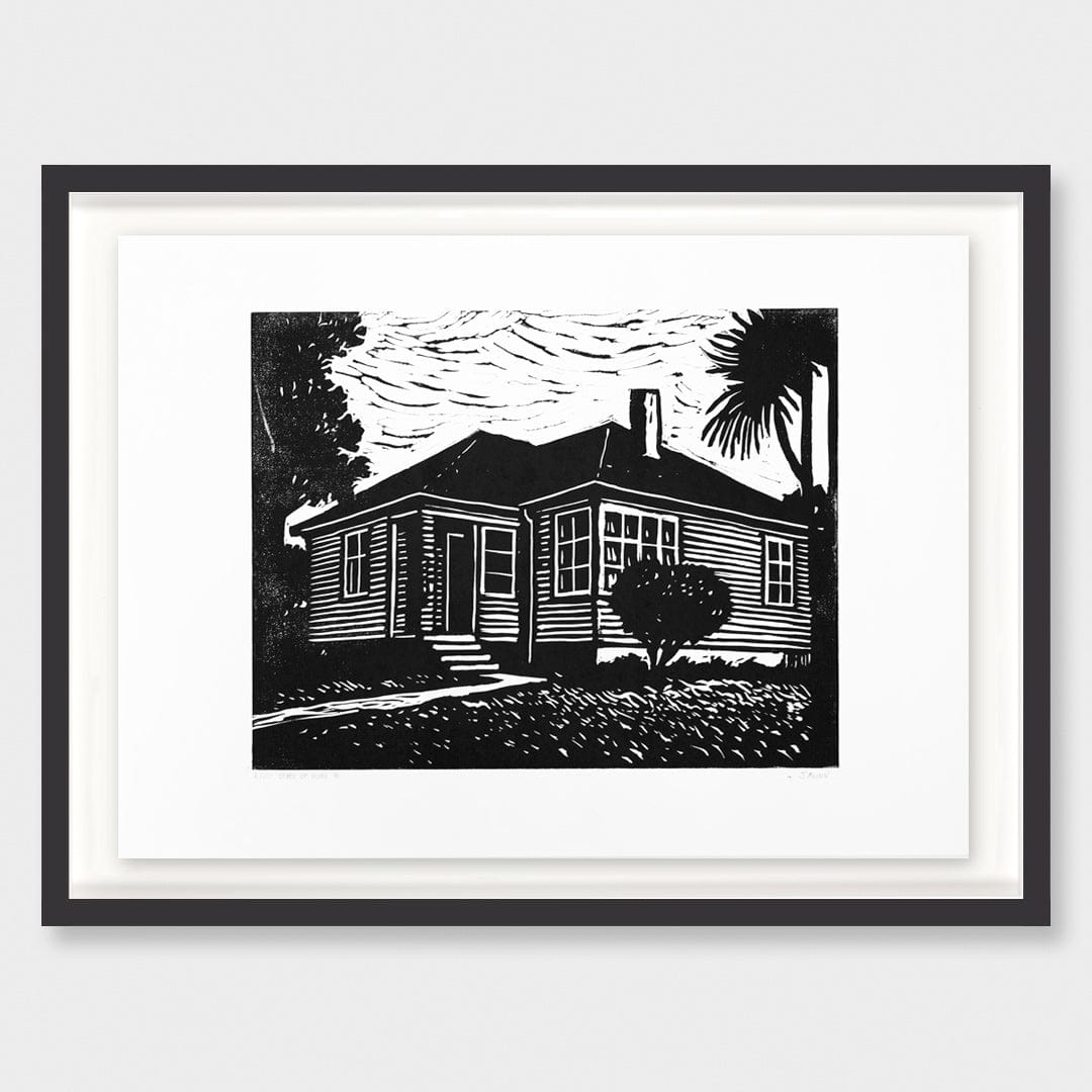 State of Home III Linocut Reduction Print by Jackson Munn