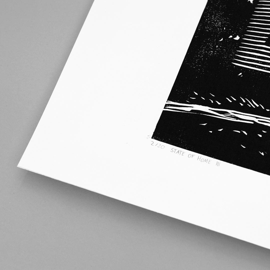 State of Home III Linocut Reduction Print by Jackson Munn