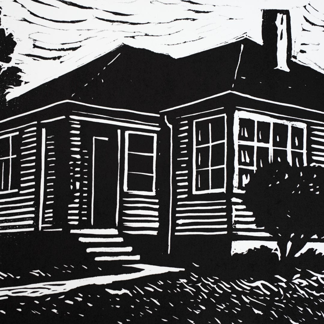 State of Home III Linocut Reduction Print by Jackson Munn