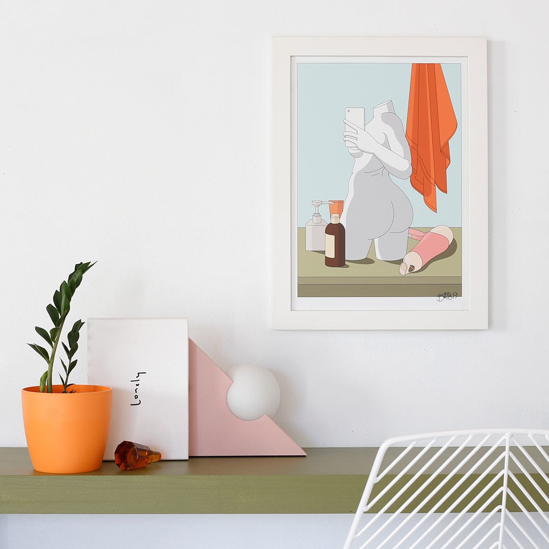 Still Life In Bathroom Art Print by Emile Holmewood