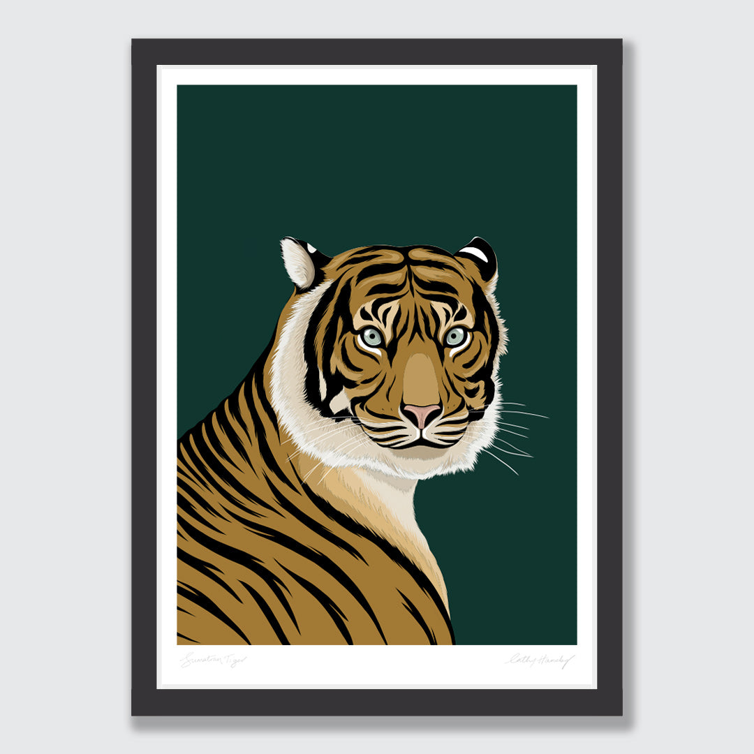 Sumatran Tiger Art Print by Cathy Hansby