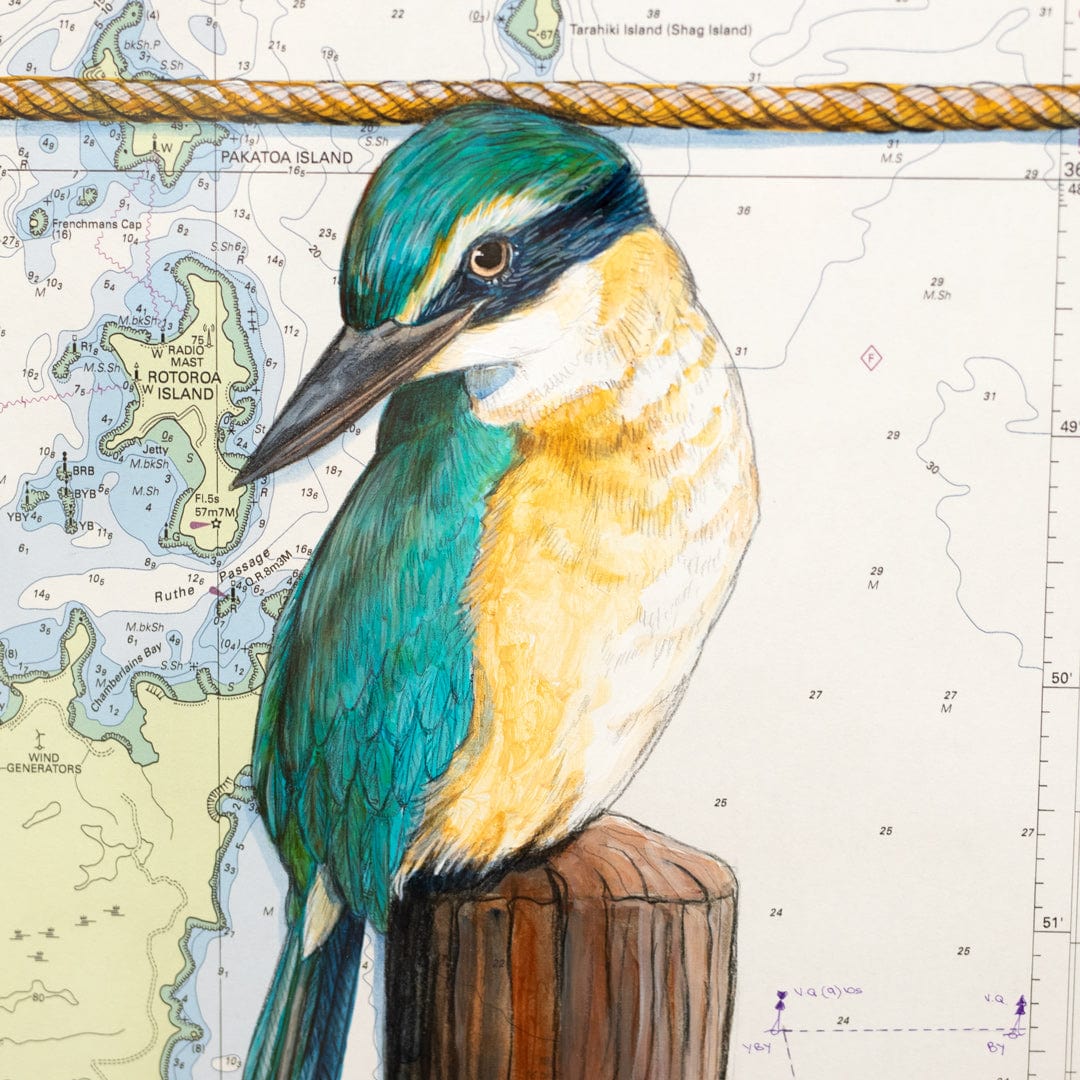 Tamaki Straight Original Painting by Justine Hawksworth