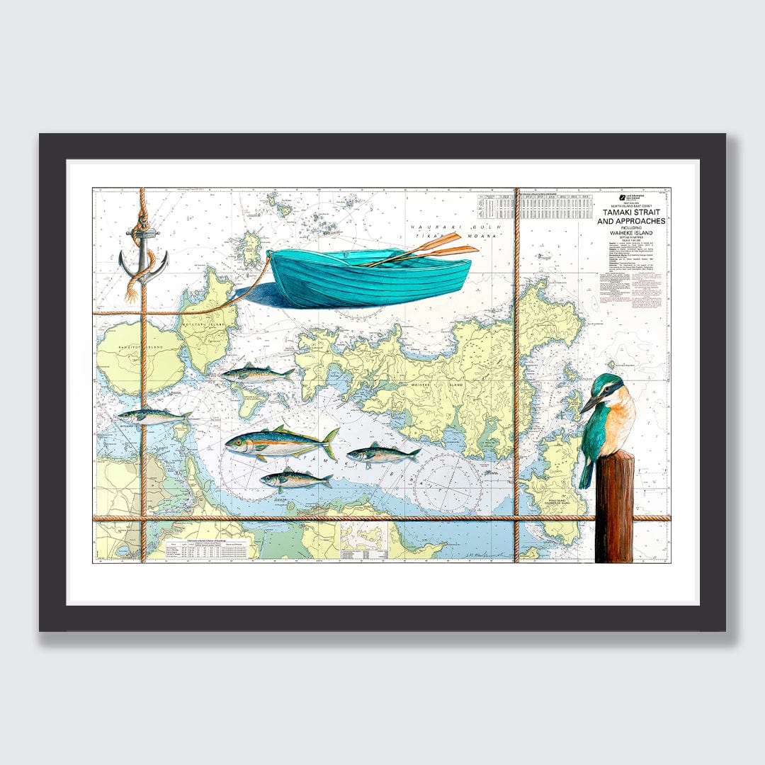 Tamaki Straight Limited Edition Art Print by Justine Hawksworth
