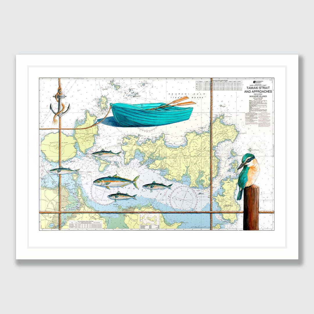 Tamaki Straight Limited Edition Art Print by Justine Hawksworth