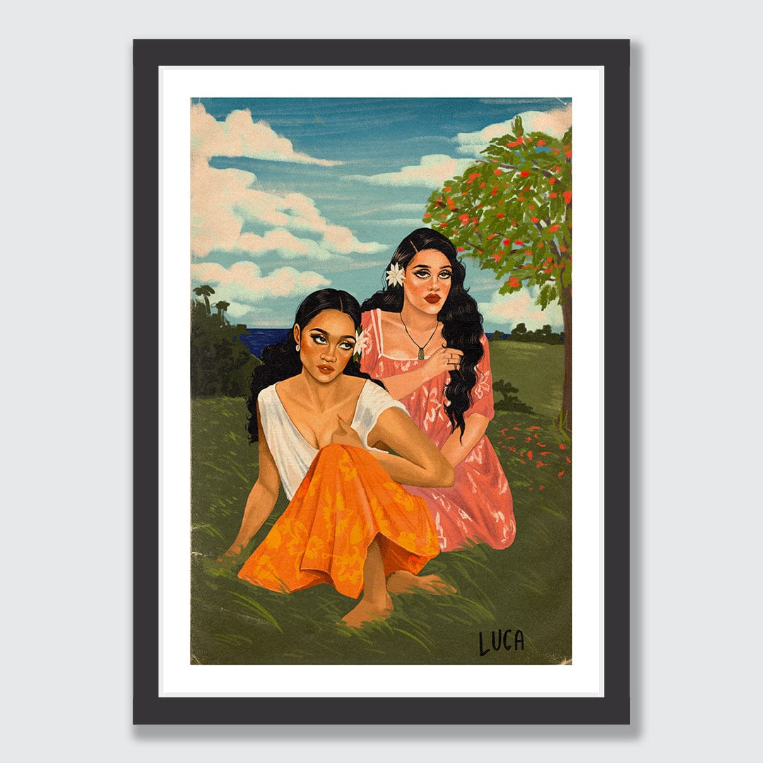 Tamarinds & Tiare Art Print by Luca Tu'avao Walton