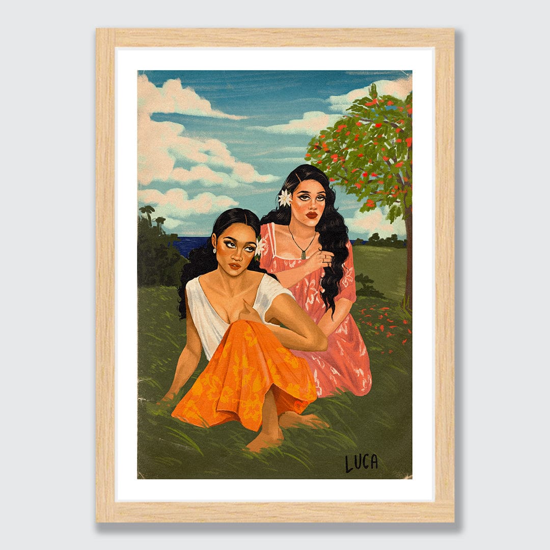 Tamarinds & Tiare Art Print by Luca Tu'avao Walton