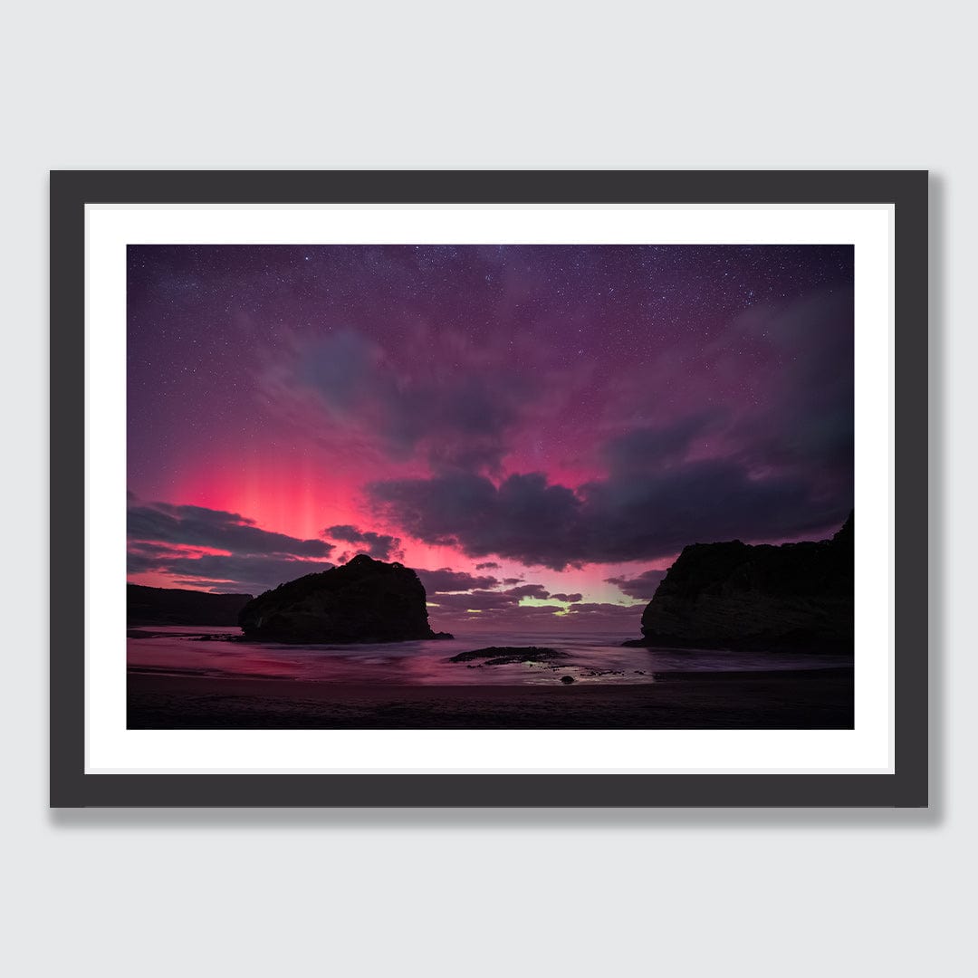 Te Henga Aurora Photographic Print by Mike Mackinven