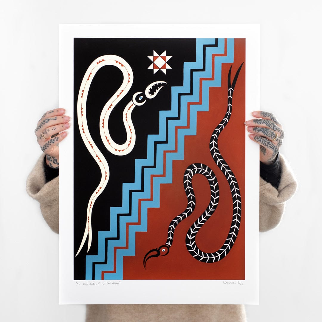 Te Aupikinga a Tāwhaki Limited Edition Art Print by Madison Redman