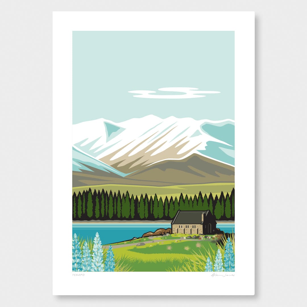 Tekapo Art Print by Glenn Jones