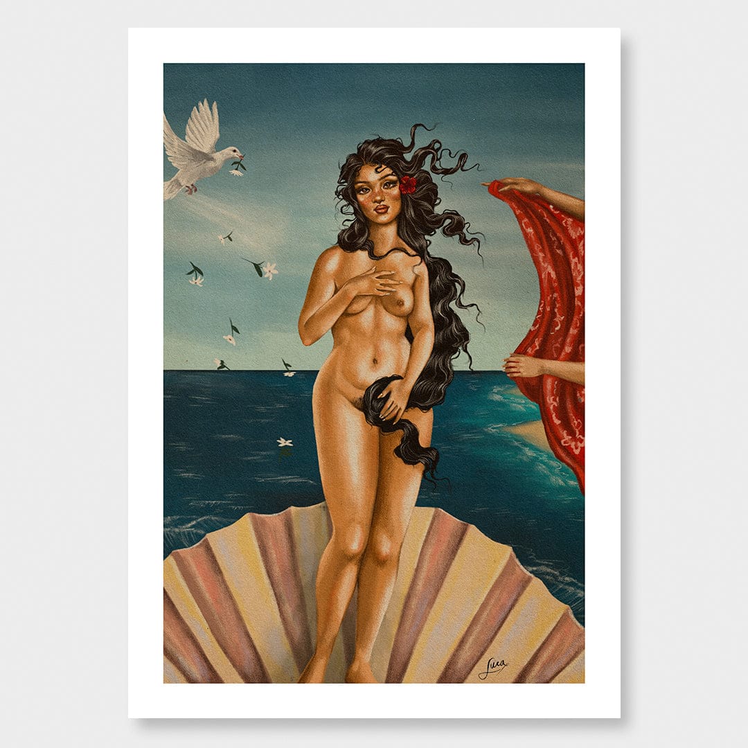 The Birth of Venusi Art Print by Luca Tu'avao Walton