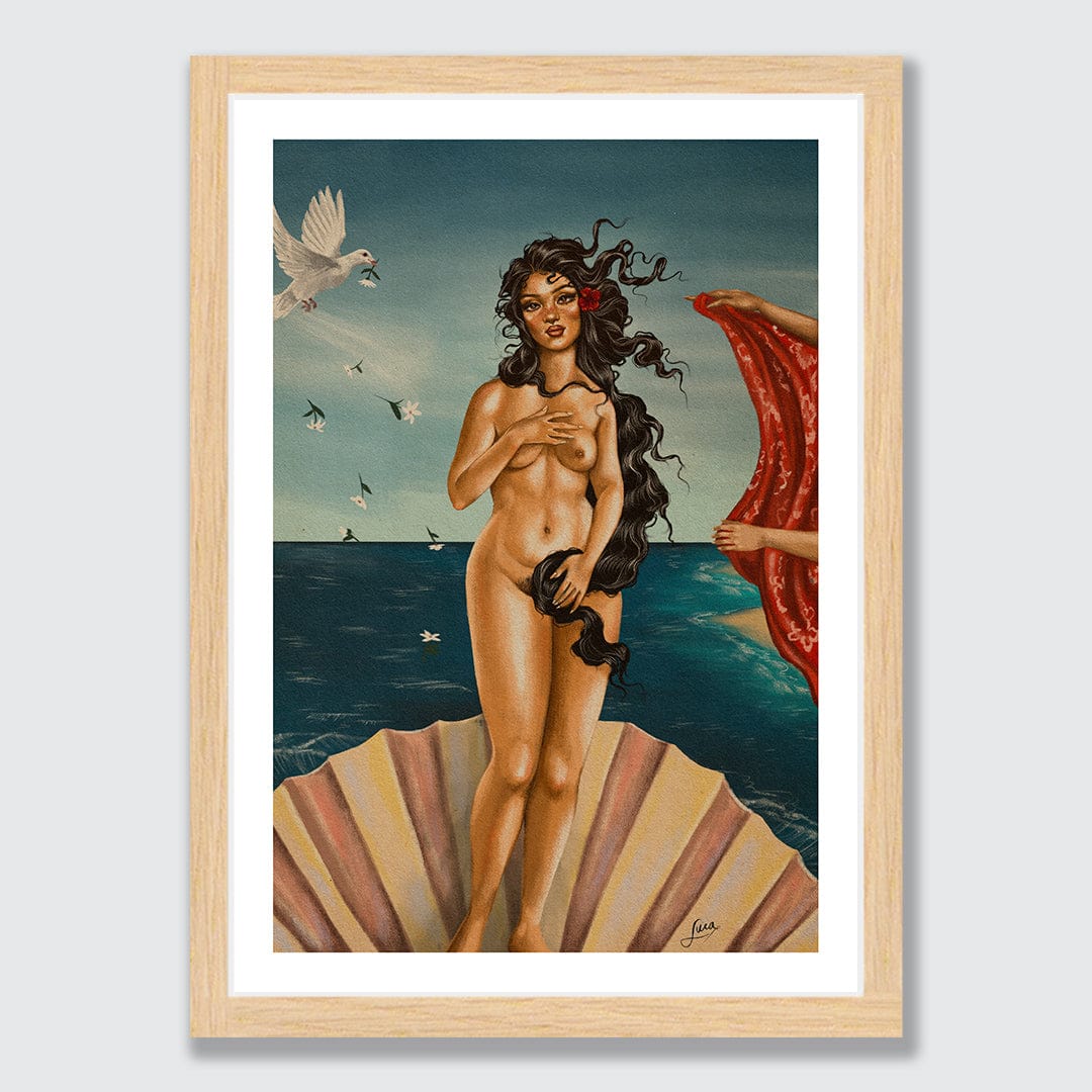 The Birth of Venusi Art Print by Luca Tu'avao Walton