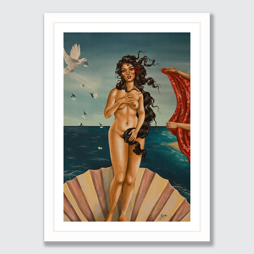 The Birth of Venusi Art Print by Luca Tu'avao Walton