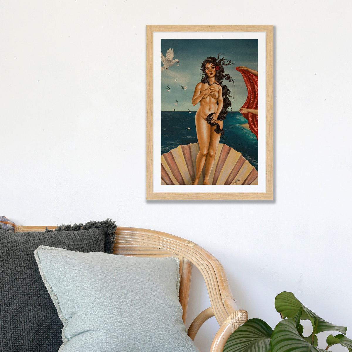 The Birth of Venusi Art Print by Luca Tu'avao Walton