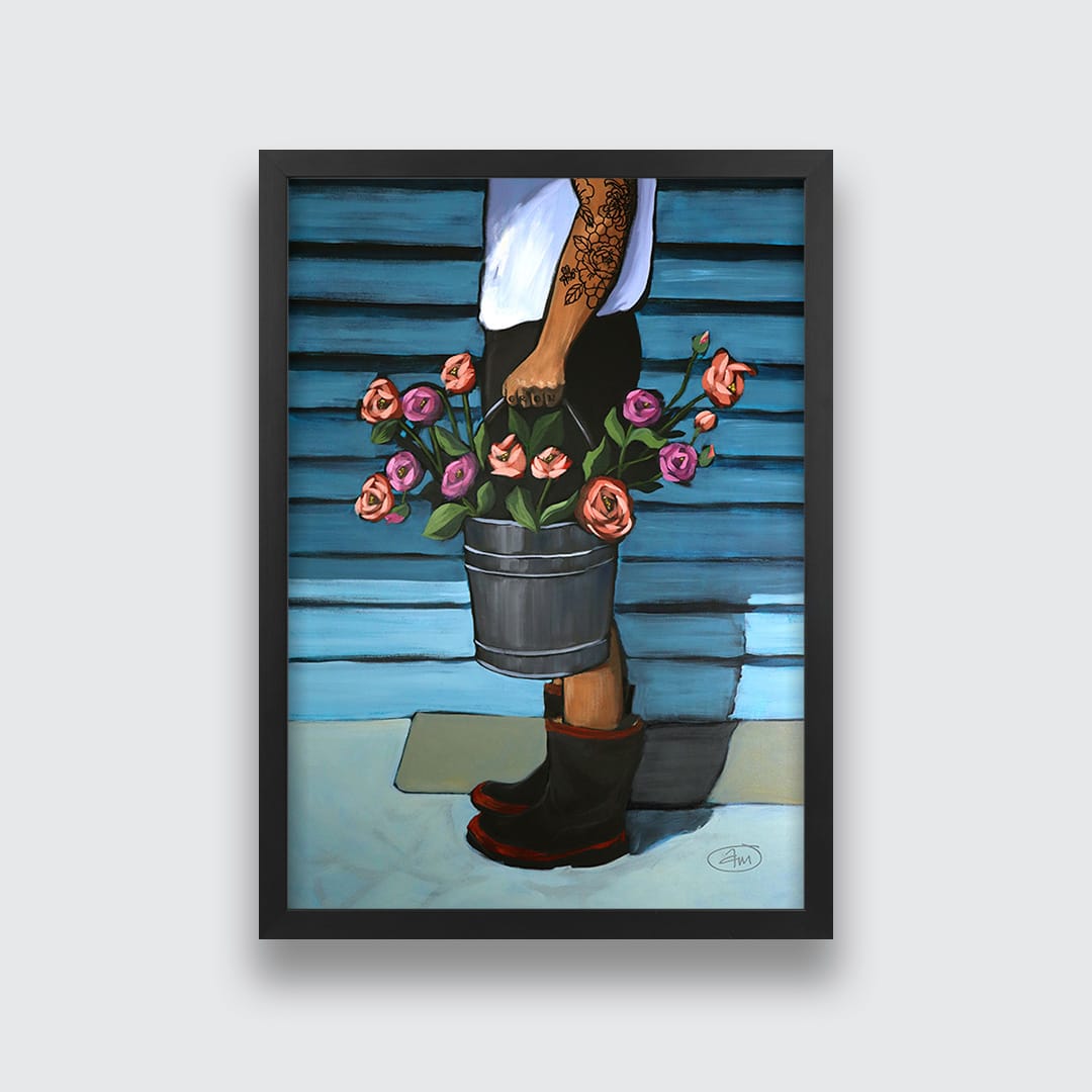 The Flower Seller Art Print by Abbey Merson