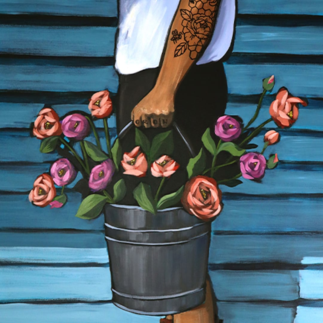 The Flower Seller Art Print by Abbey Merson