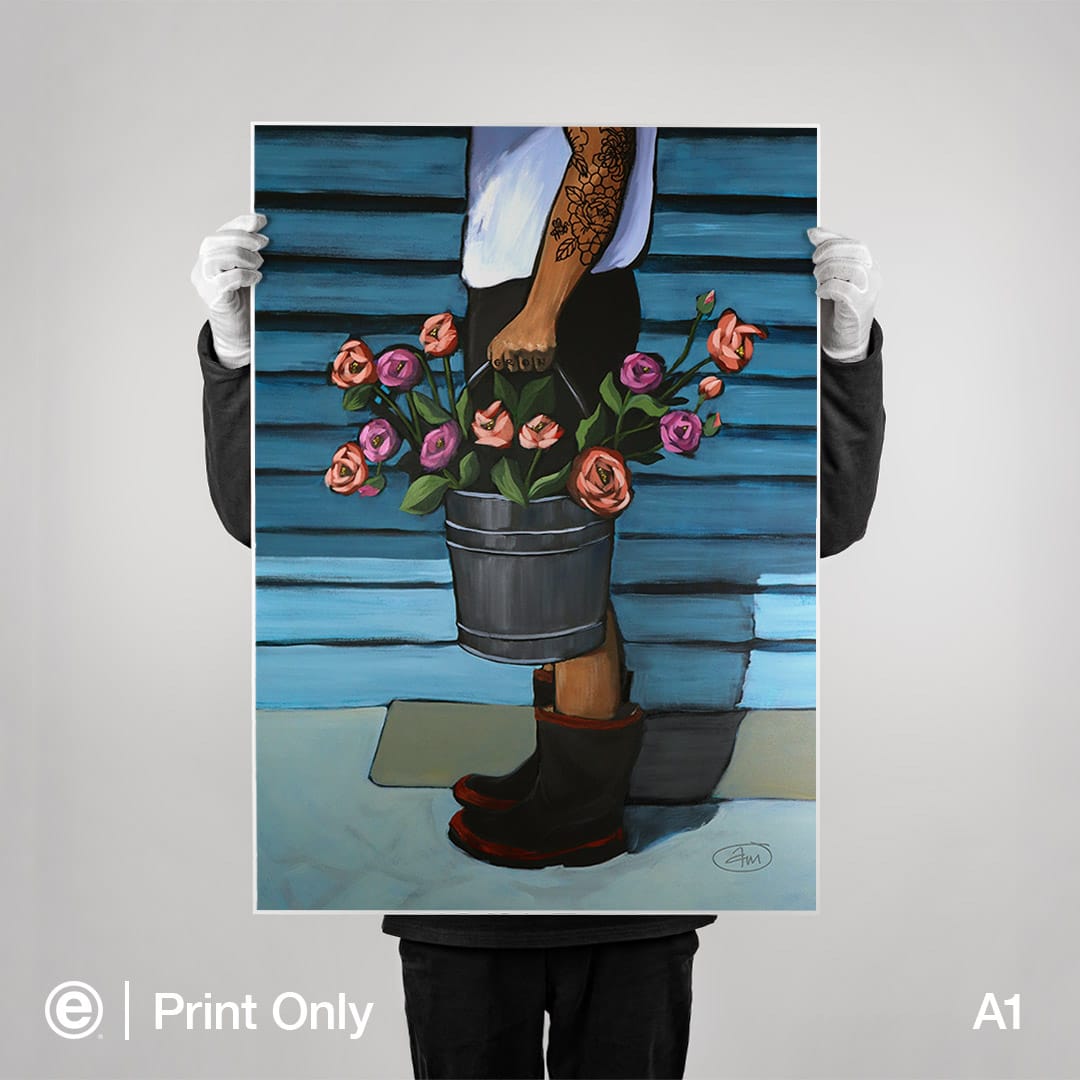 The Flower Seller Art Print by Abbey Merson