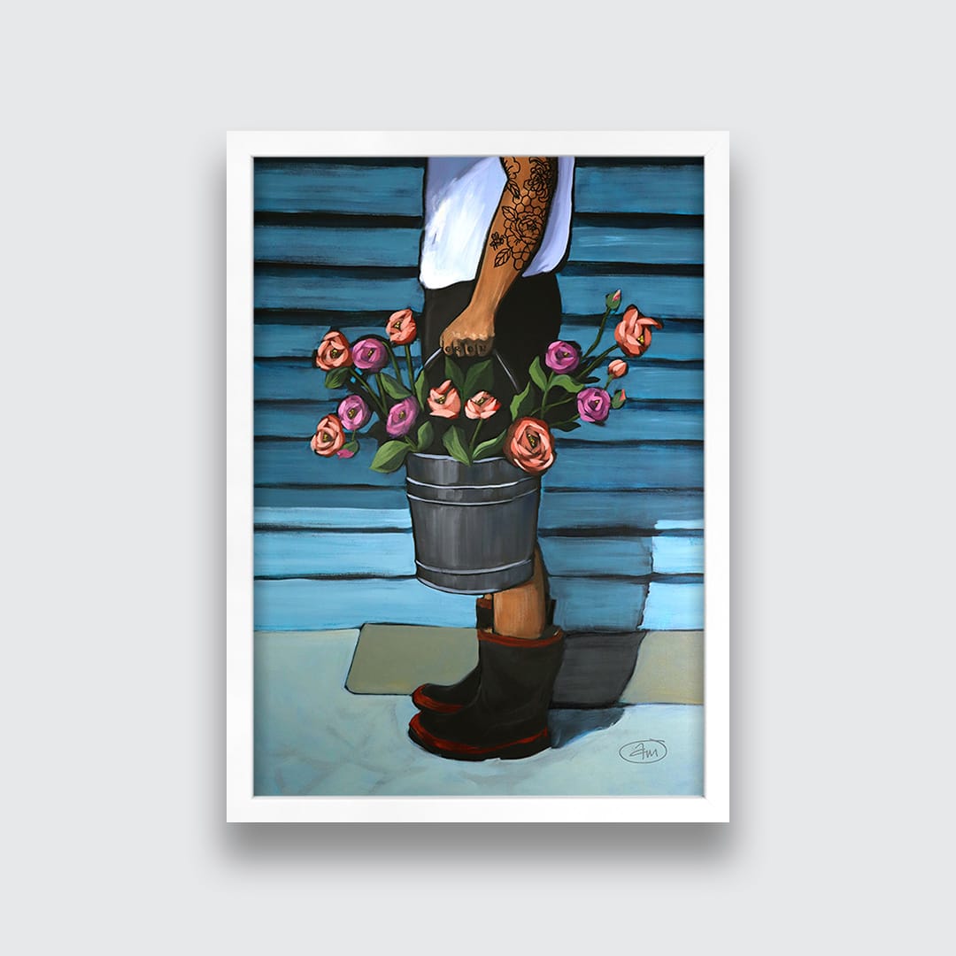 The Flower Seller Art Print by Abbey Merson