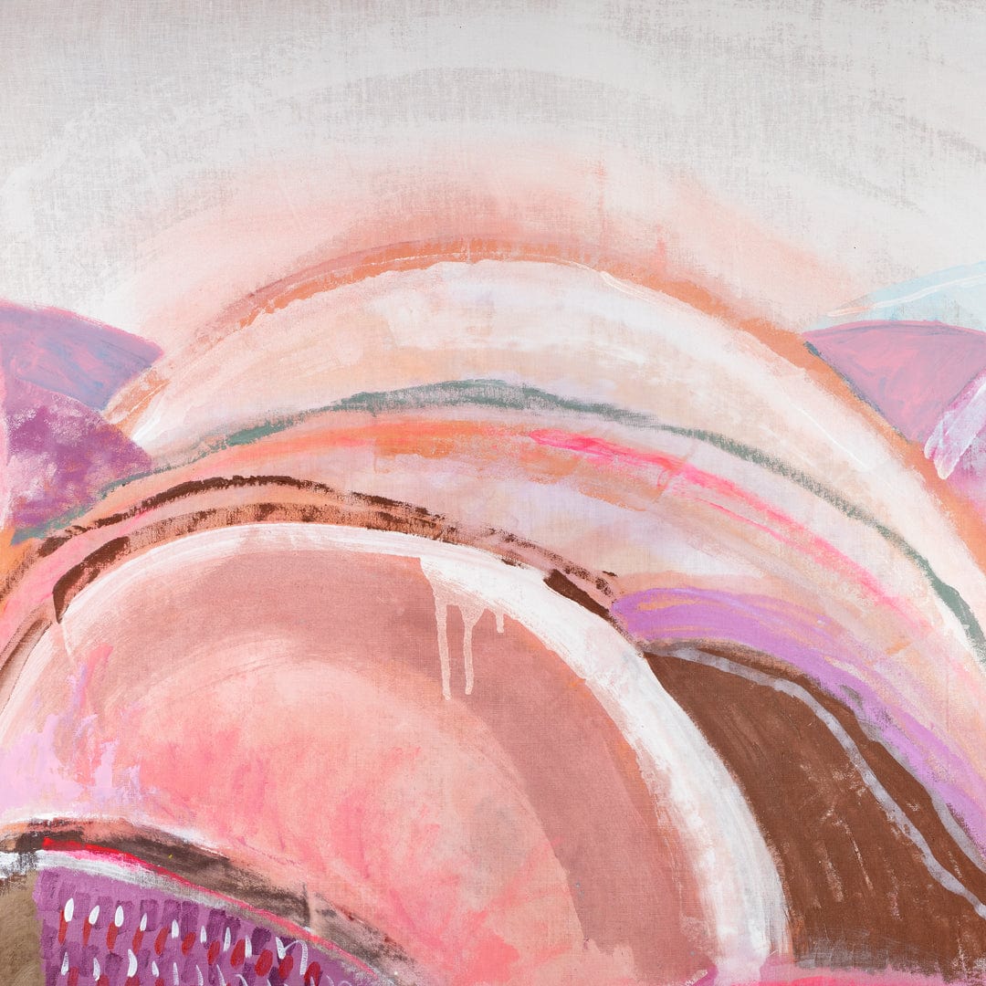The Pink Hills Original Painting by Brenda Clews