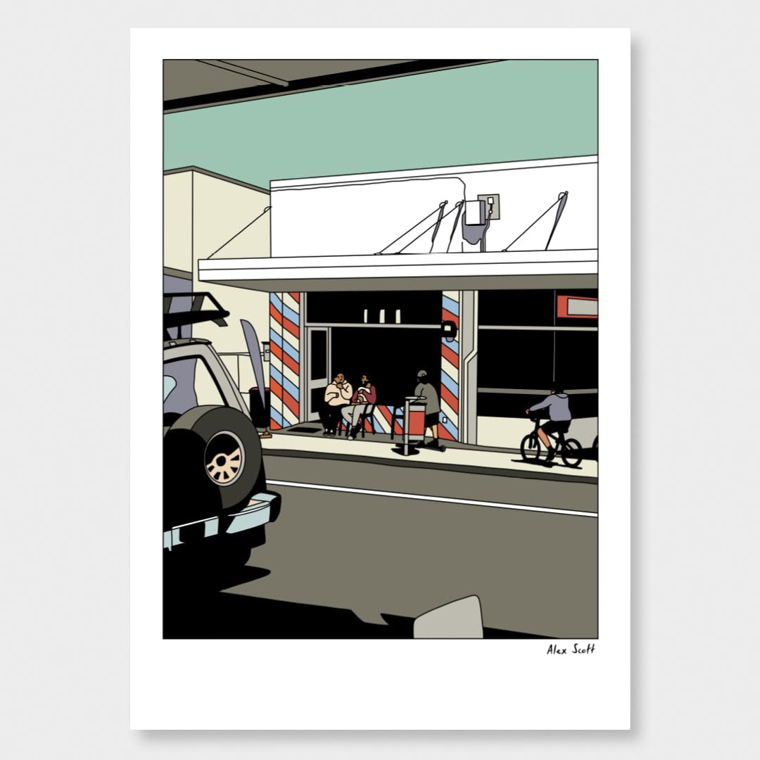 The Fade Master Barber Shop Avondale Art Print by Alex Scott