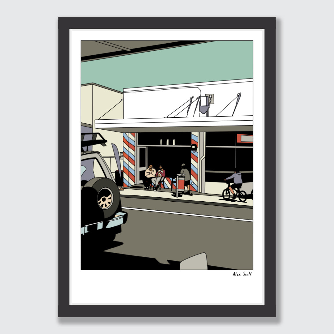 The Fade Master Barber Shop Avondale Art Print by Alex Scott
