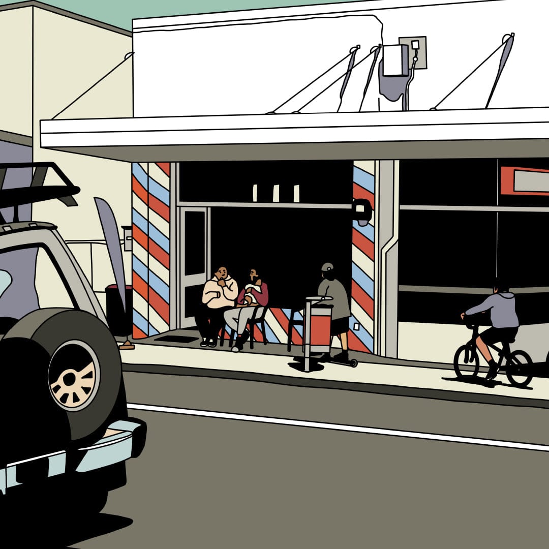 The Fade Master Barber Shop Avondale Art Print by Alex Scott