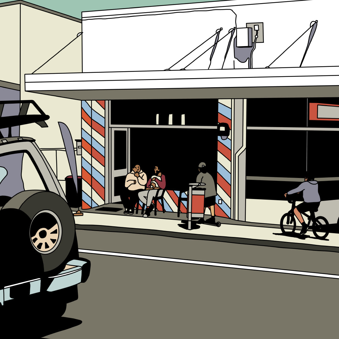 The Fade Master Barber Shop Avondale Art Print by Alex Scott
