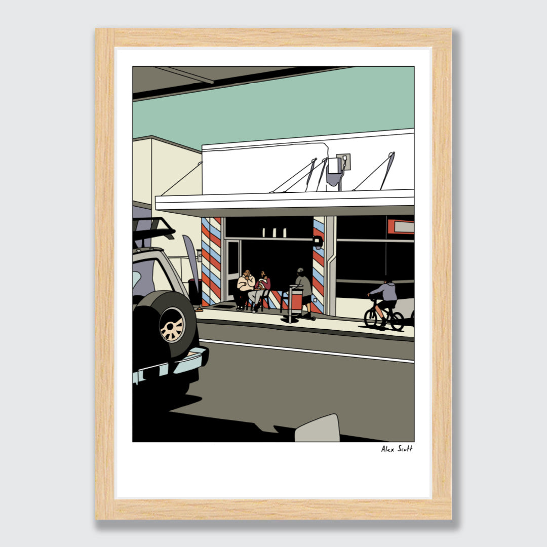 The Fade Master Barber Shop Avondale Art Print by Alex Scott