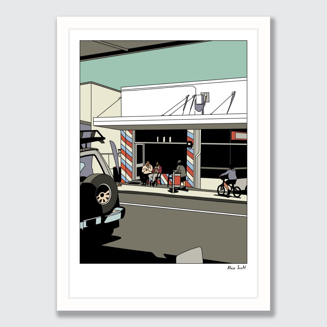 The Fade Master Barber Shop Avondale Art Print by Alex Scott