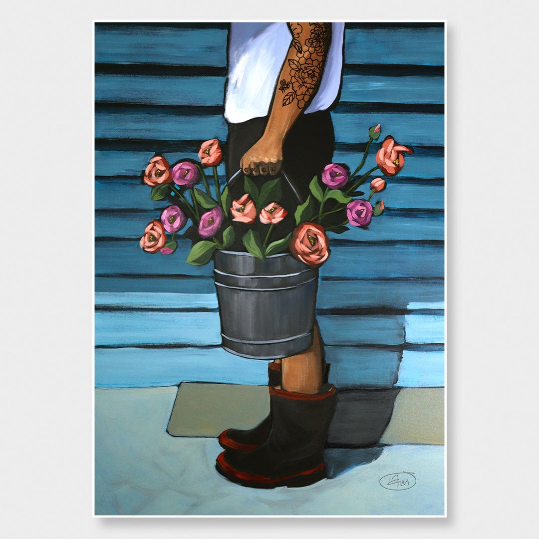 The Flower Seller Art Print by Abbey Merson