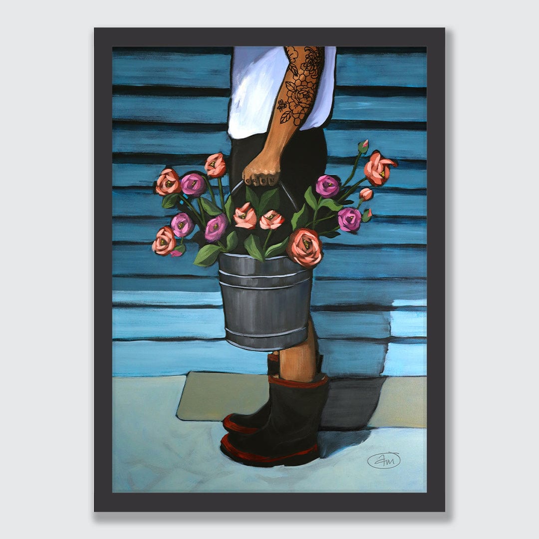 The Flower Seller Art Print by Abbey Merson