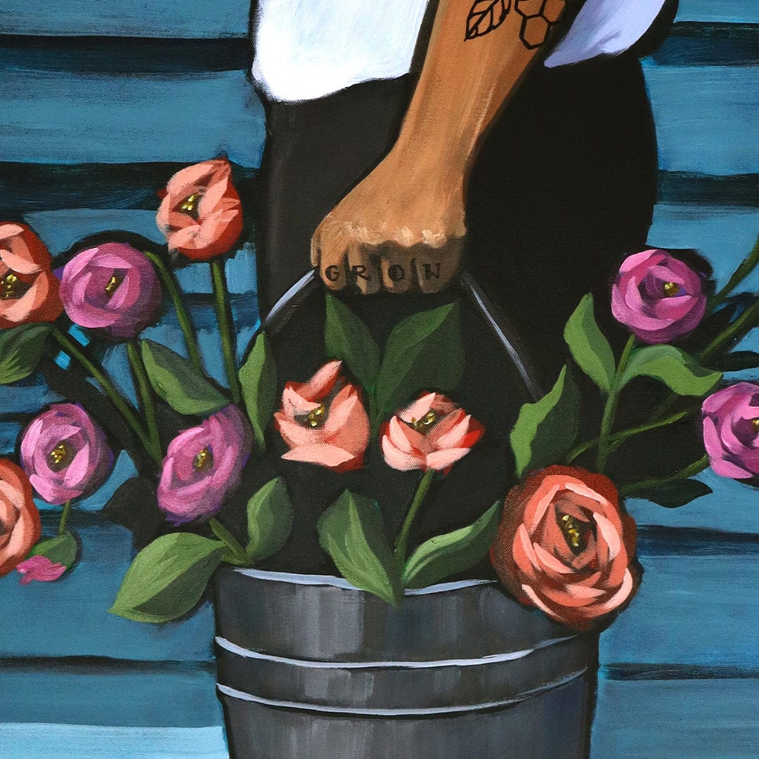The Flower Seller Art Print by Abbey Merson