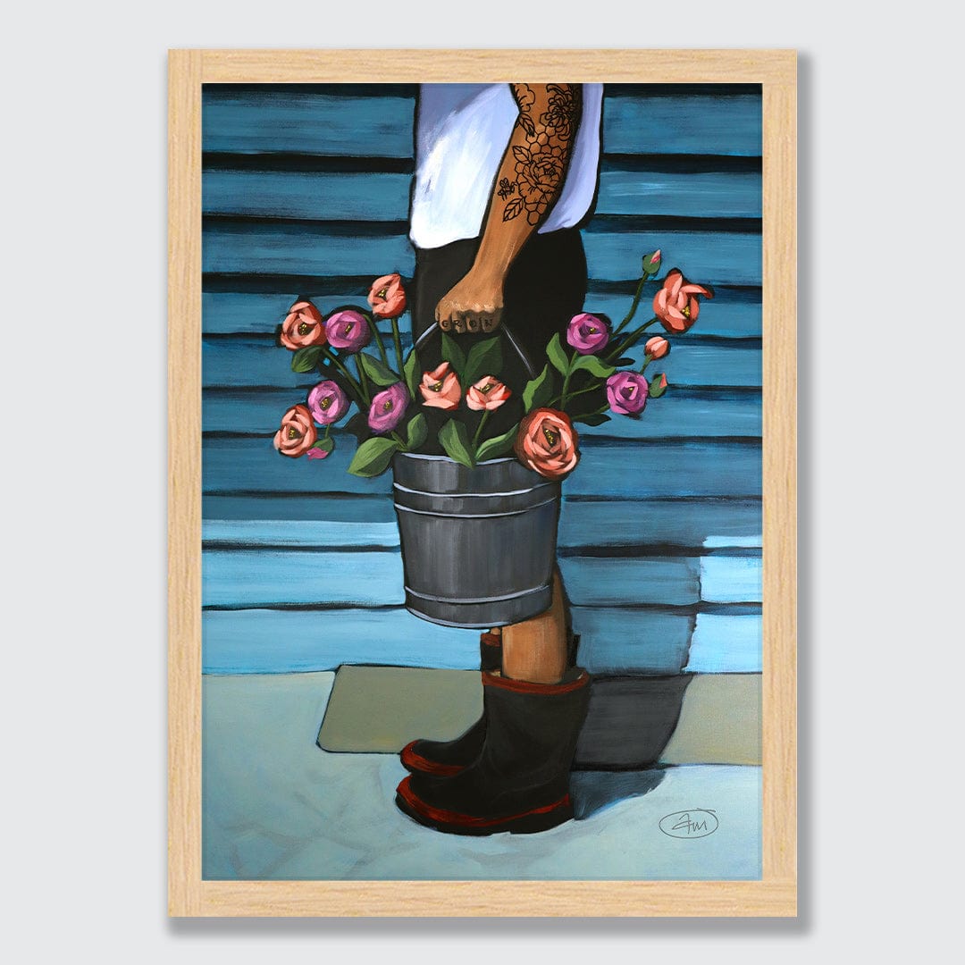 The Flower Seller Art Print by Abbey Merson