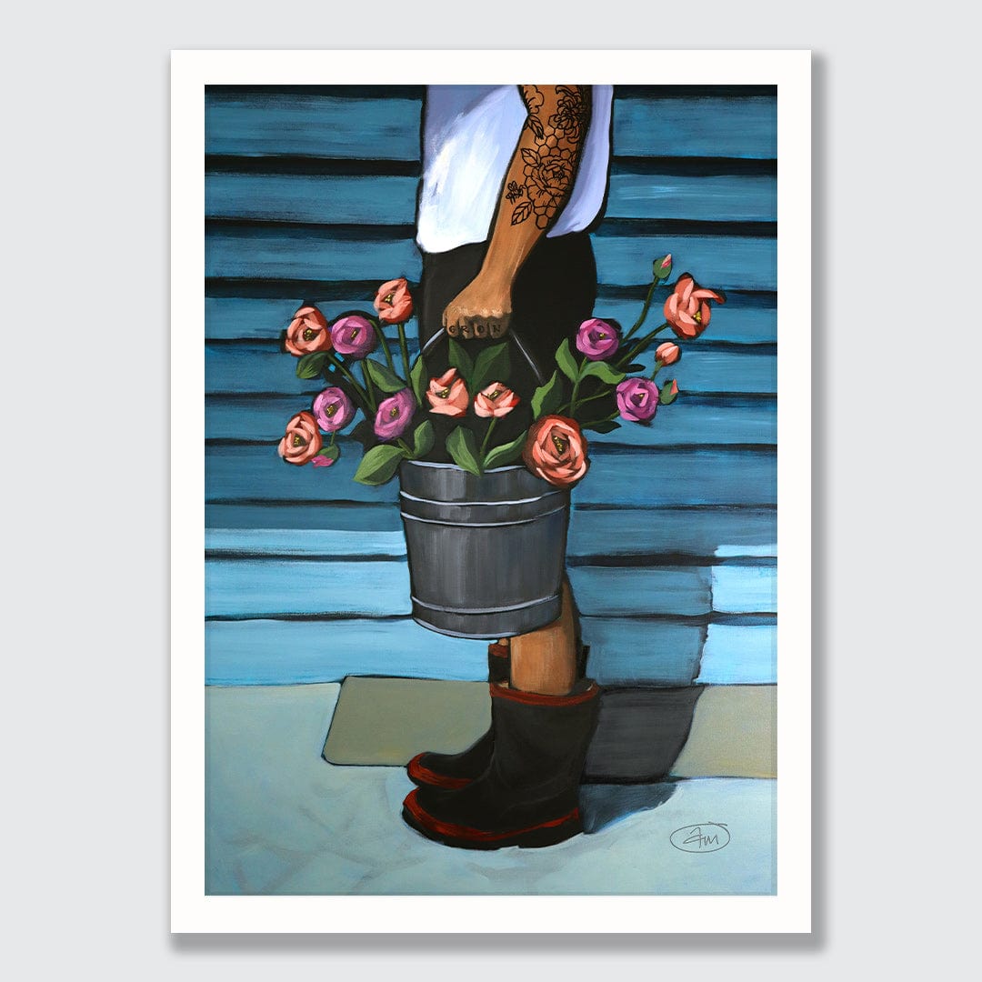 The Flower Seller Art Print by Abbey Merson
