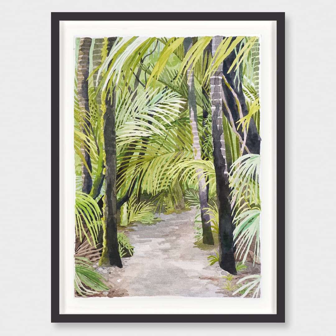 Through the Nikau Original Painting by Emma Huia Lovegrove