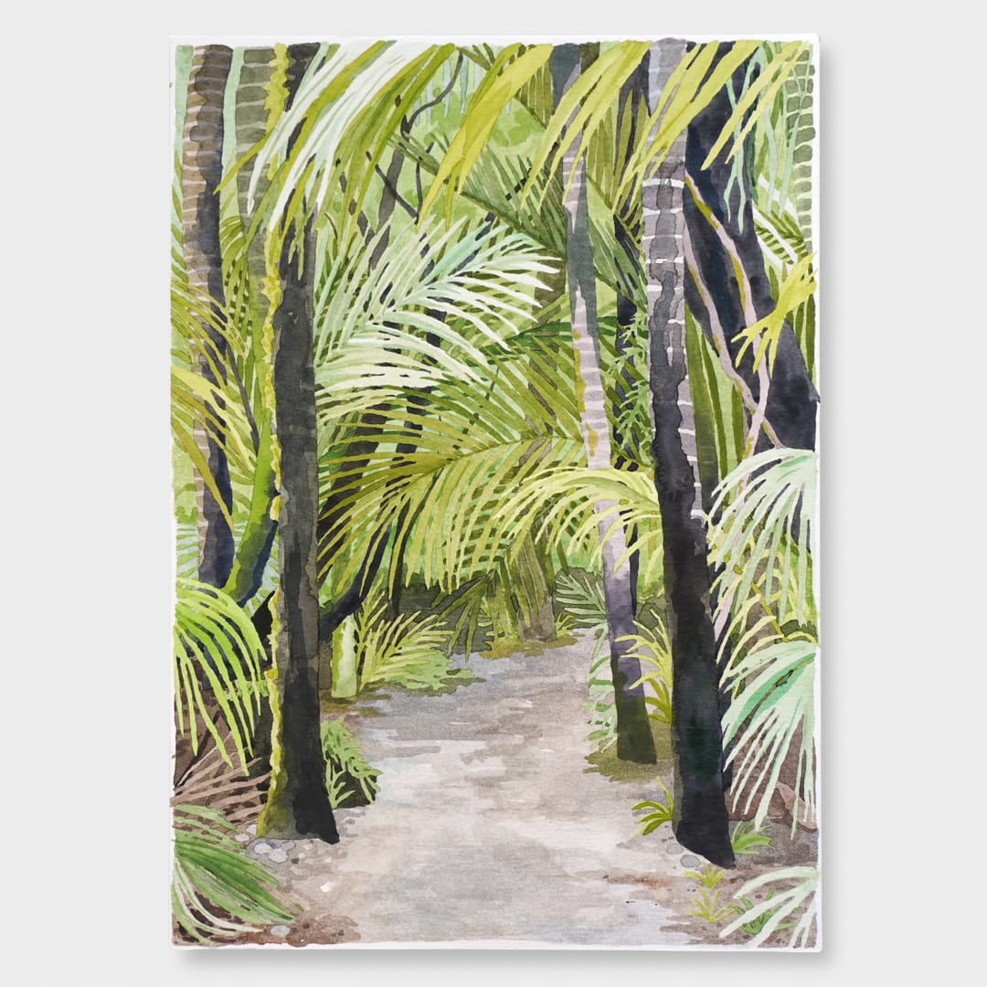 Through the Nikau Original Painting by Emma Huia Lovegrove