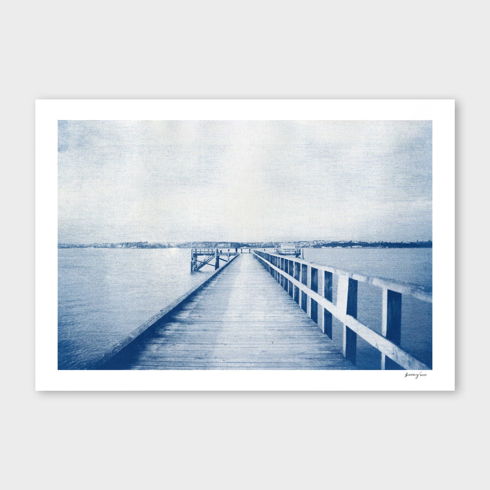 Torpedo Bay Cyanotype by Sophia Jenny