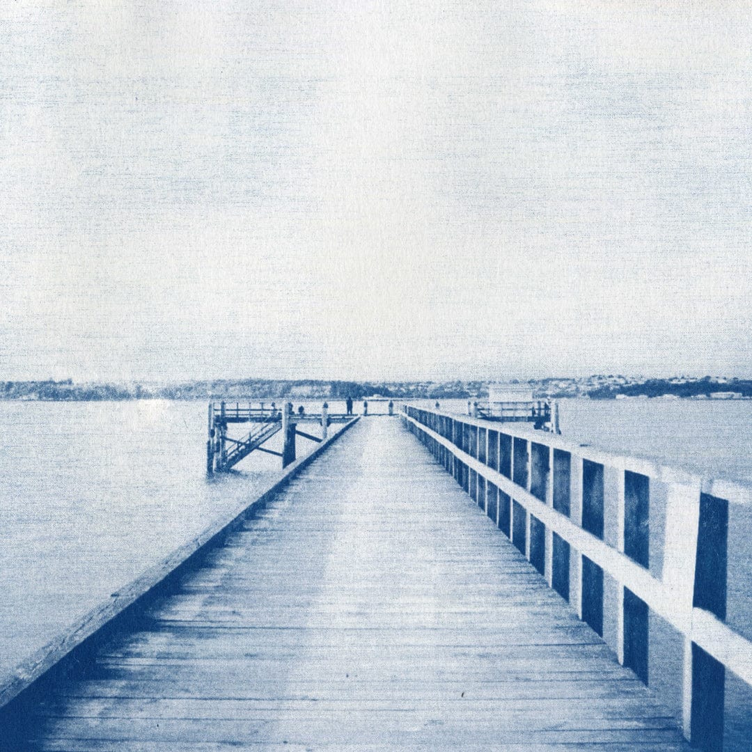 Torpedo Bay Wharf Cyanotype by Sophia Jenny