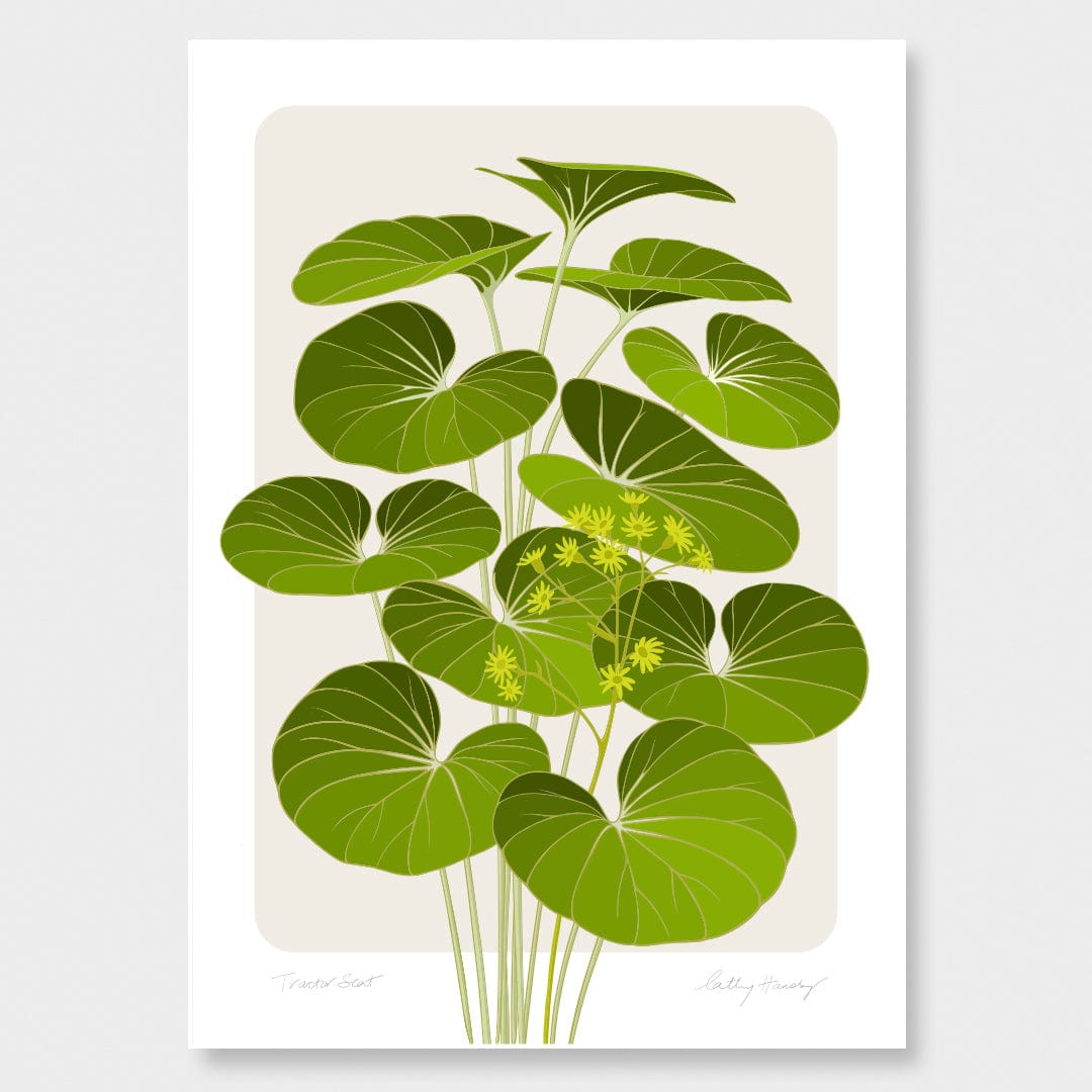 Tractor Seat Plant Art Print by Cathy Hansby