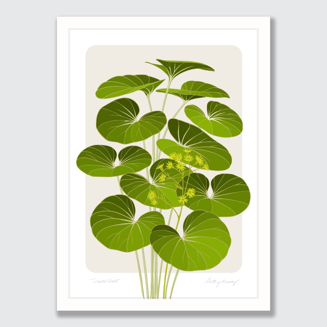 Tractor Seat Plant Art Print by Cathy Hansby