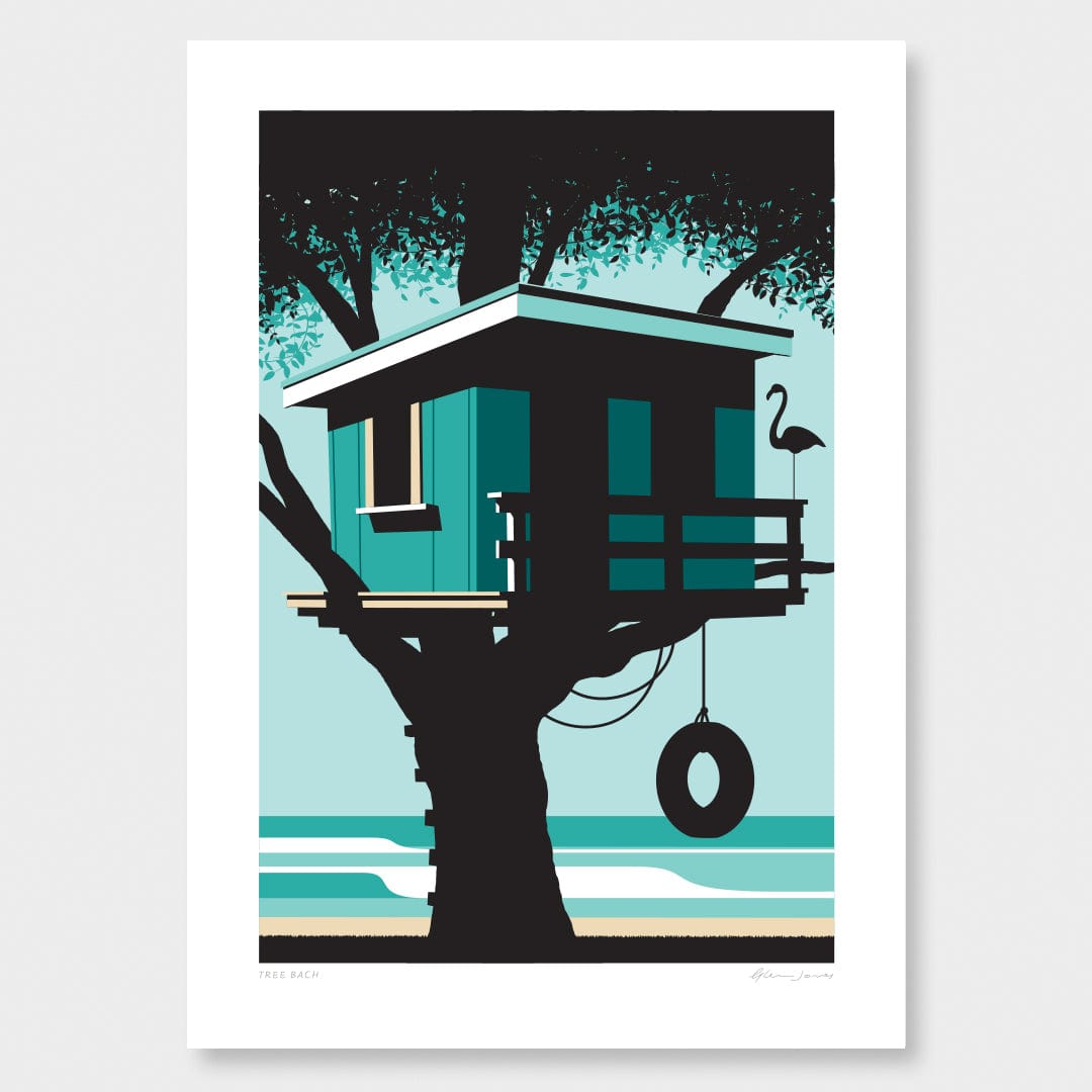 Tree Bach Art Print by Glenn Jones