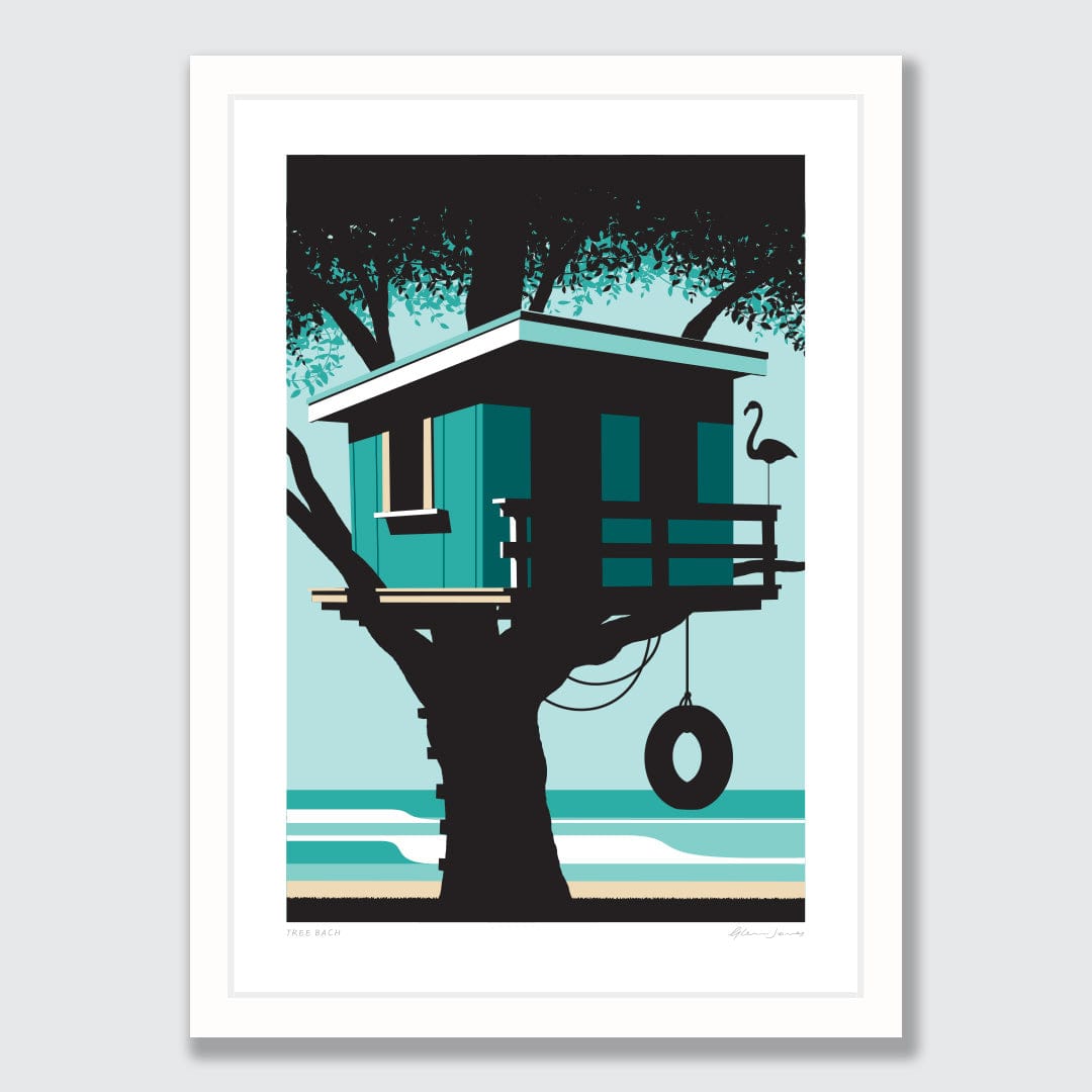 Tree Bach Art Print by Glenn Jones