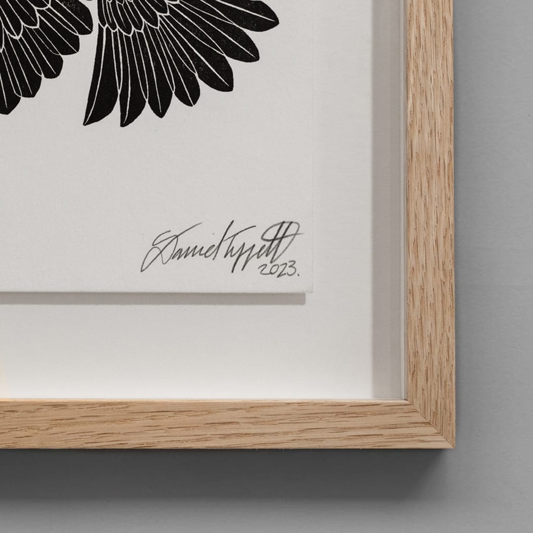Fly Tui by Artist Dan Tippett - Custom Framed Limited Edition Screen Print